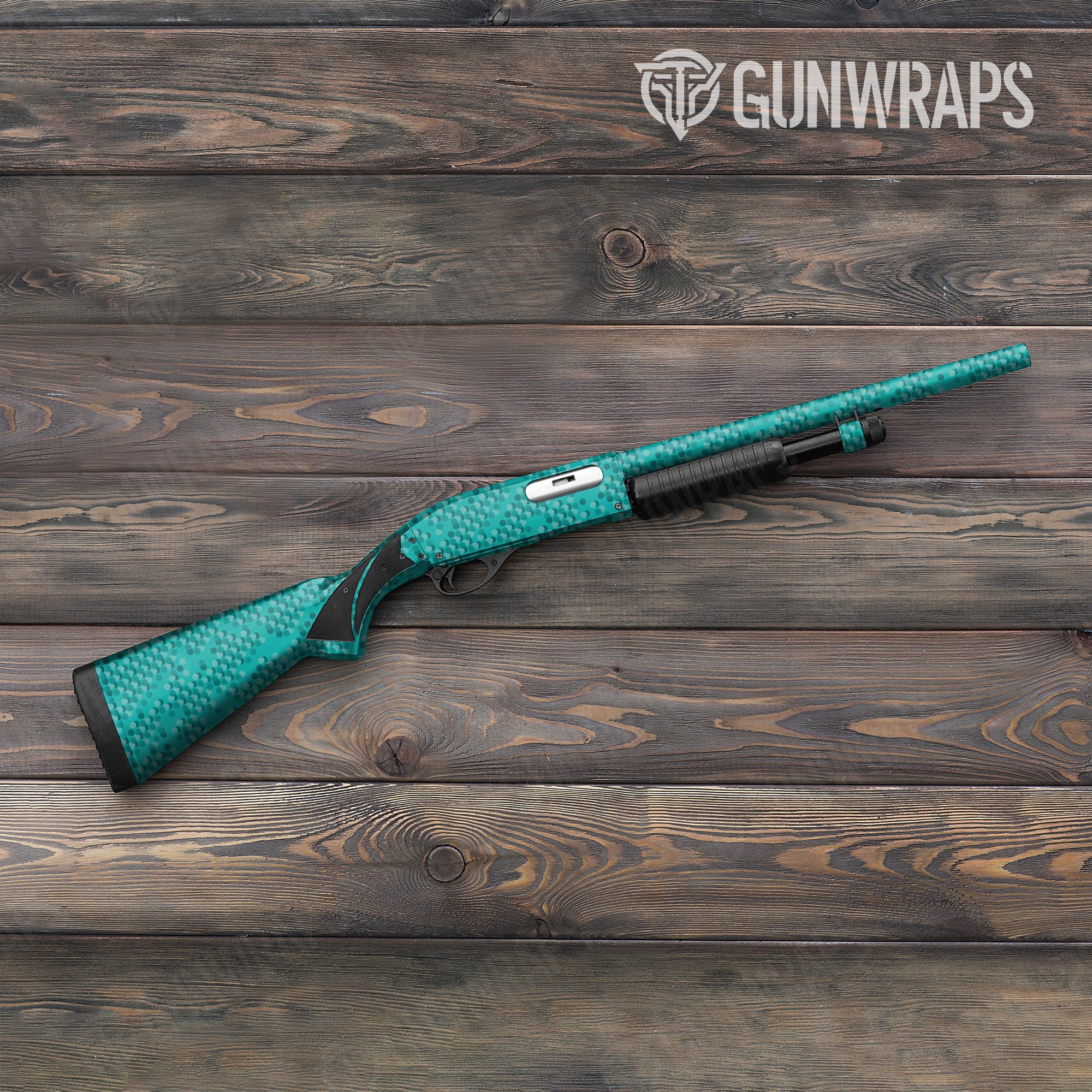 Shotgun Eclipse Camo Elite Tiffany Blue Gun Skin Pattern