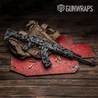 AK 47 Eclipse Camo Grayscale Gun Skin Pattern