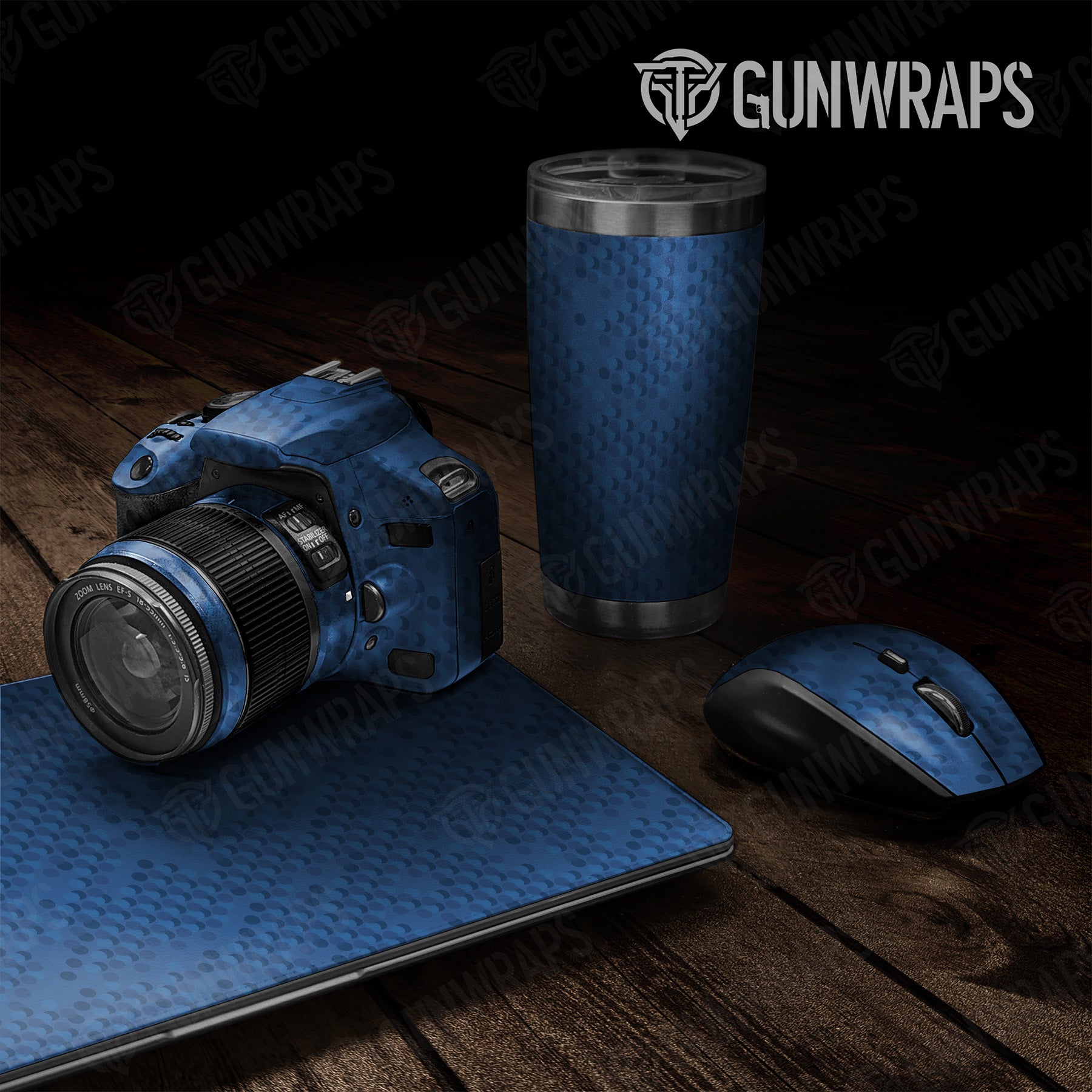 Universal Sheet Eclipse Camo Elite Blue Gun Skin Pattern