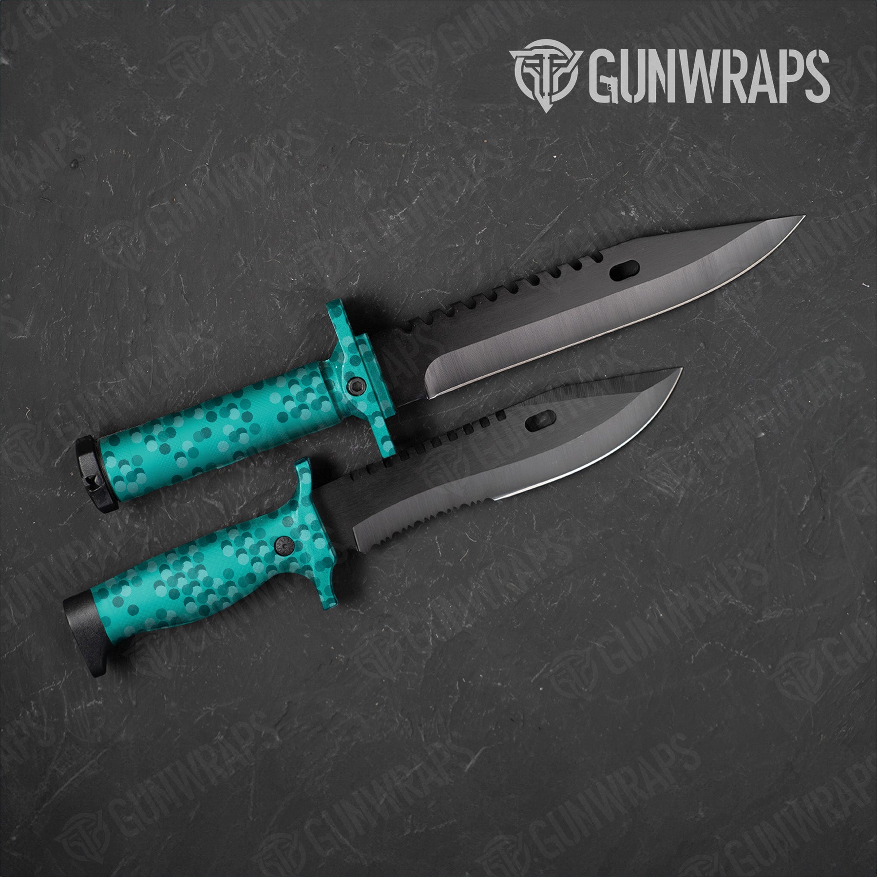 Knife Eclipse Camo Elite Tiffany Blue Gun Skin Pattern