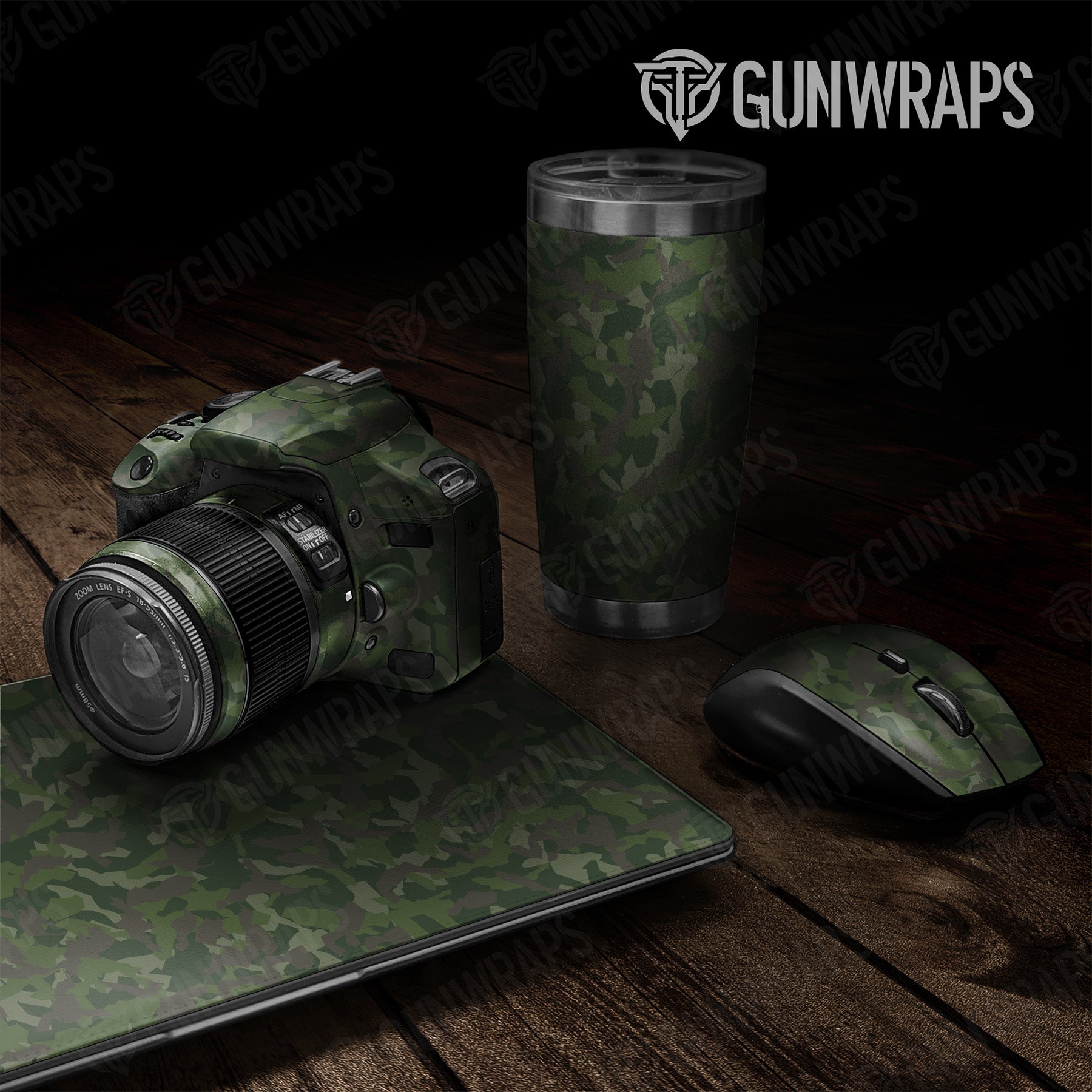 Erratic Army Dark Green Camo Universal Sheet 