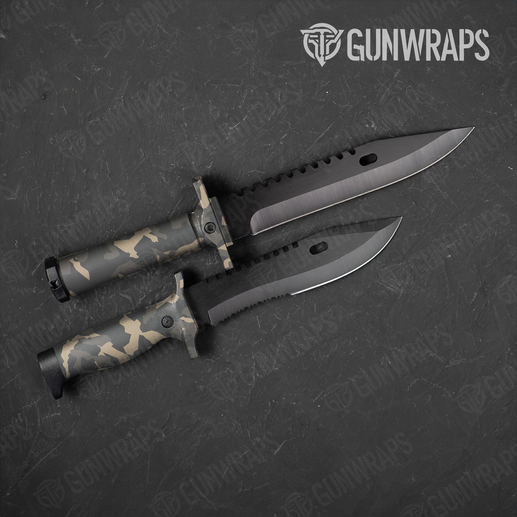 Erratic Army Camo Knife Gear Skin Vinyl Wrap