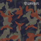 Tactical Erratic Blue Copper Camo Gun Skin Pattern