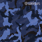 AR 15 Mag Well Erratic Blue Midnight Camo Gun Skin Pattern