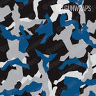 AR 15 Erratic Blue Tiger Camo Gun Skin Pattern