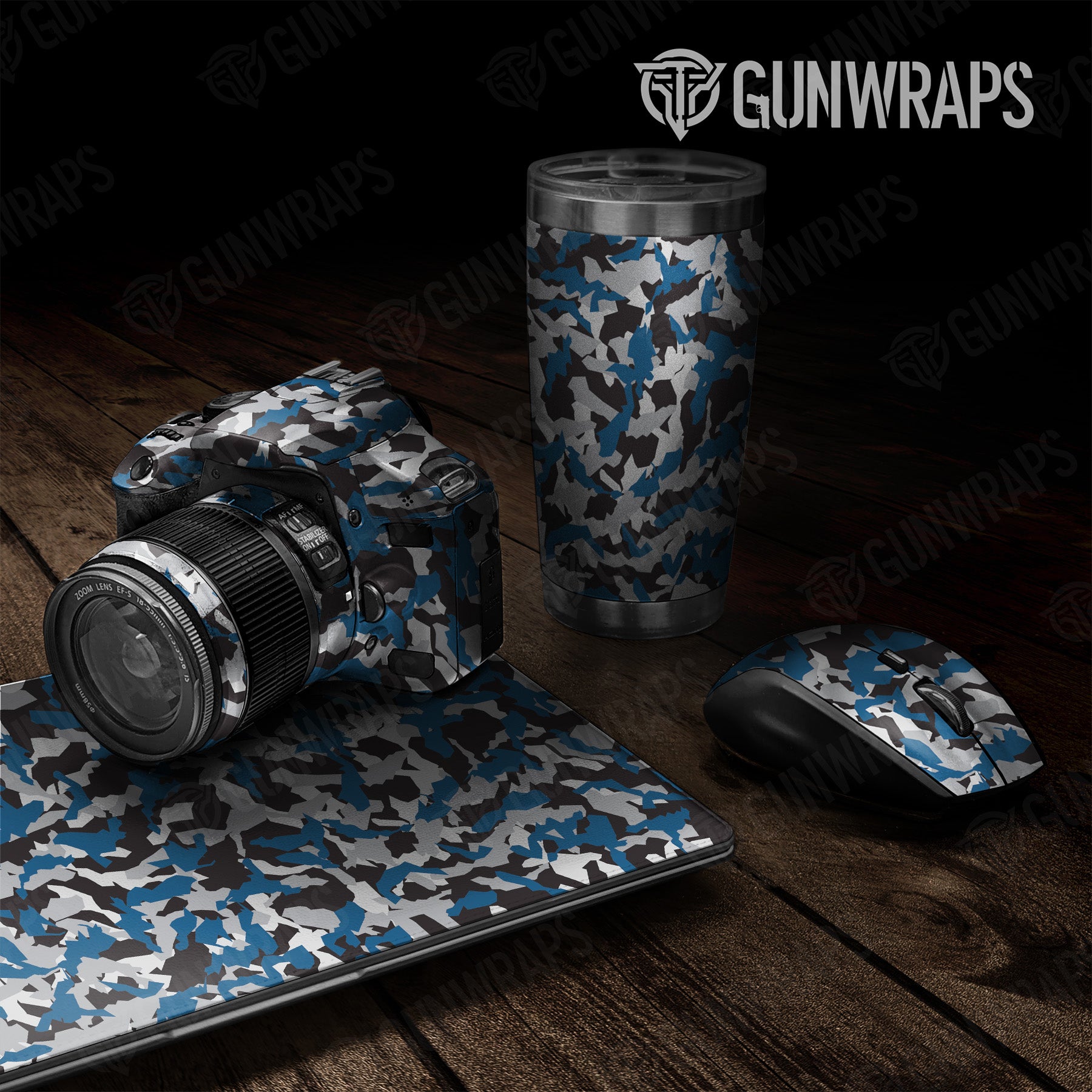 Erratic Blue Tiger Camo Universal Sheet 