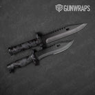 Erratic Elite Black Camo Knife Gear Skin Vinyl Wrap