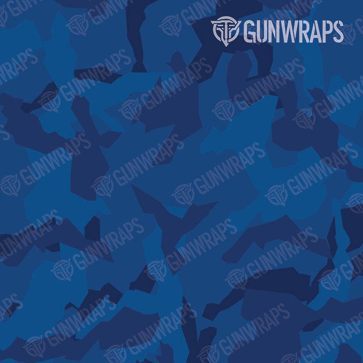 AR 15 Erratic Elite Blue Camo Gun Skin Pattern