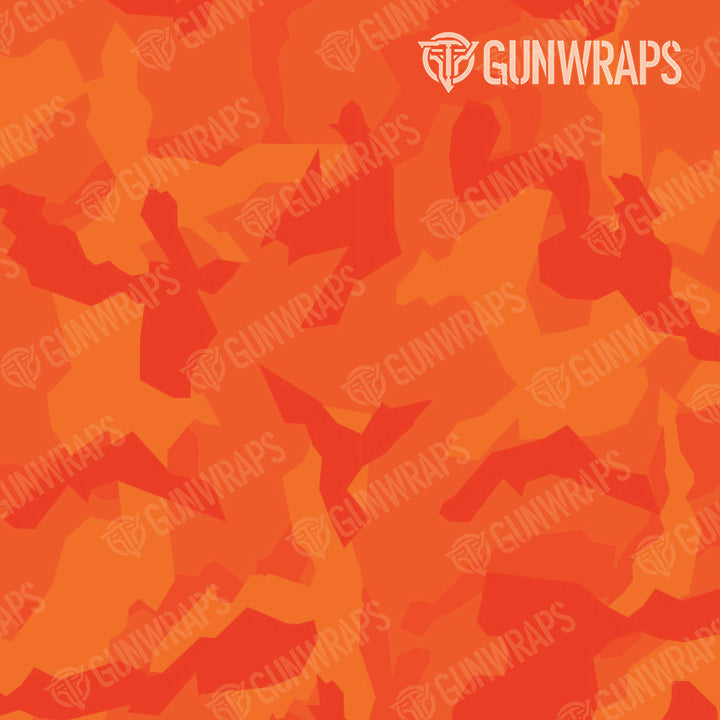 Pistol Slide Erratic Elite Orange Camo Gun Skin Pattern