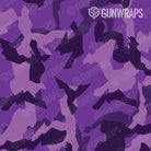 AR 15 Mag & Mag Well Erratic Elite Purple Camo Gun Skin Pattern