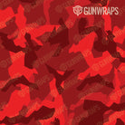 AR 15 Erratic Elite Red Camo Gun Skin Pattern