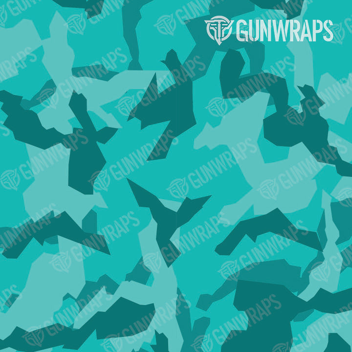 AK 47 Mag Erratic Elite Tiffany Blue Camo Gun Skin Pattern