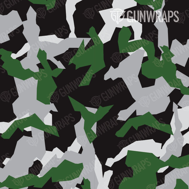 Tactical Erratic Green Tiger Camo Gun Skin Pattern