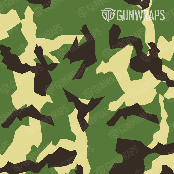 AR 15 Mag & Mag Well Erratic Jungle Camo Gun Skin Pattern