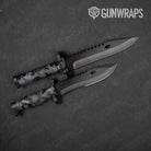 Erratic Midnight Camo Knife Gear Skin Vinyl Wrap