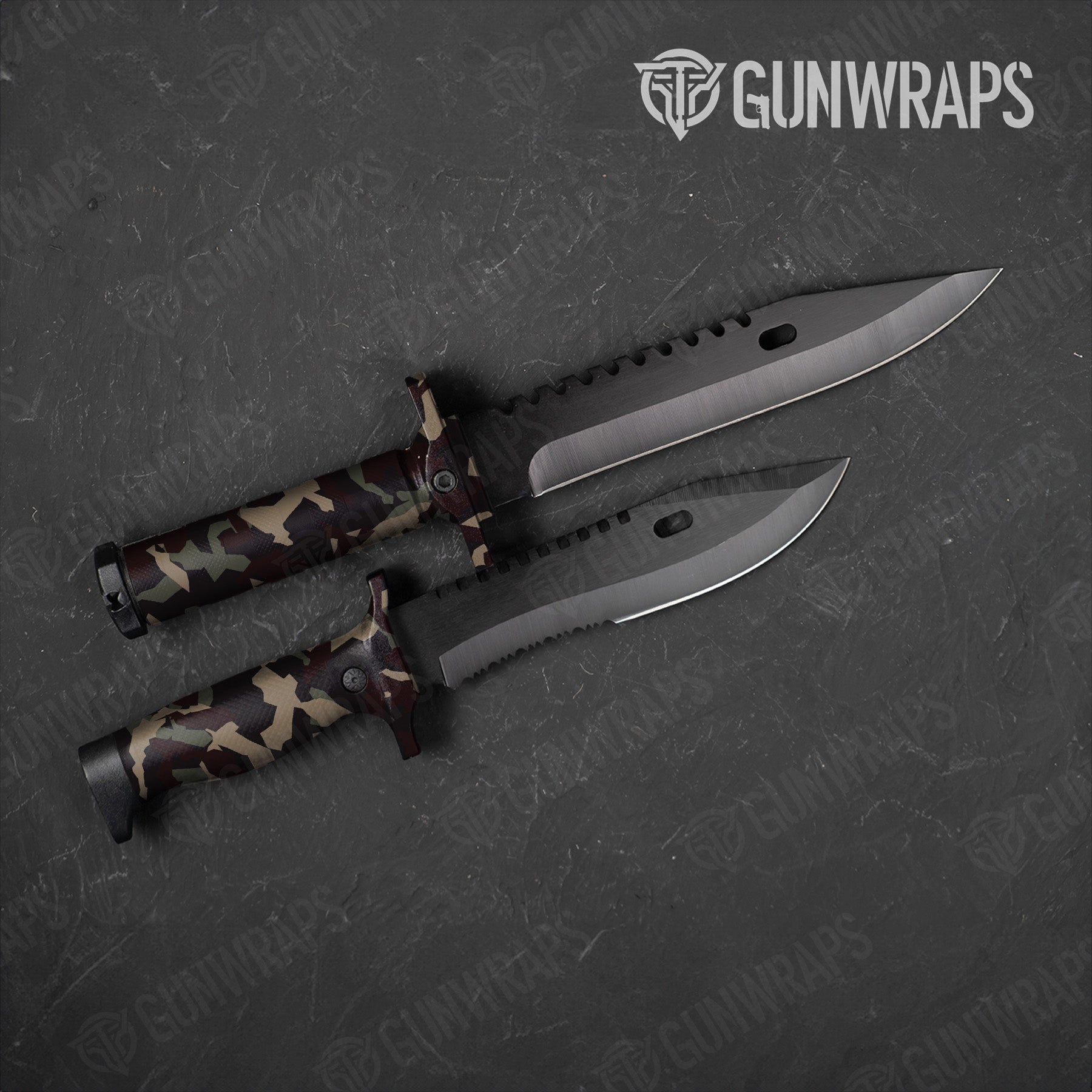 Erratic Militant Blood Camo Knife Gear Skin Vinyl Wrap