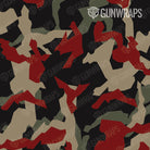 Rifle Erratic Militant Red Camo Gun Skin Pattern