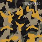 AR 15 Erratic Militant Yellow Camo Gun Skin Pattern