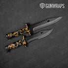 Erratic Militant Yellow Camo Knife Gear Skin Vinyl Wrap