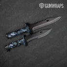 Erratic Navy Camo Knife Gear Skin Vinyl Wrap