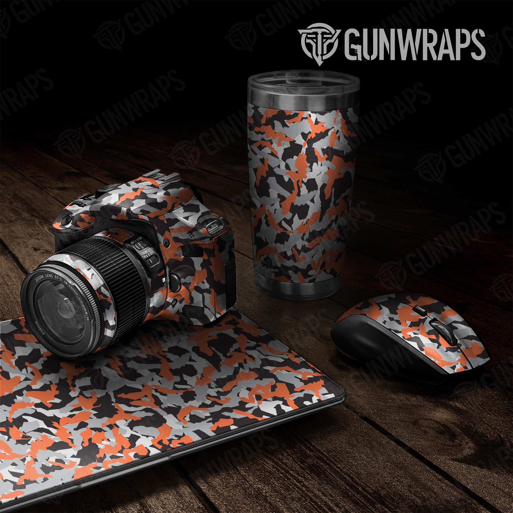 Erratic Orange Tiger Camo Universal Sheet 