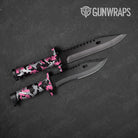 Erratic Pink Tiger Camo Knife Gear Skin Vinyl Wrap