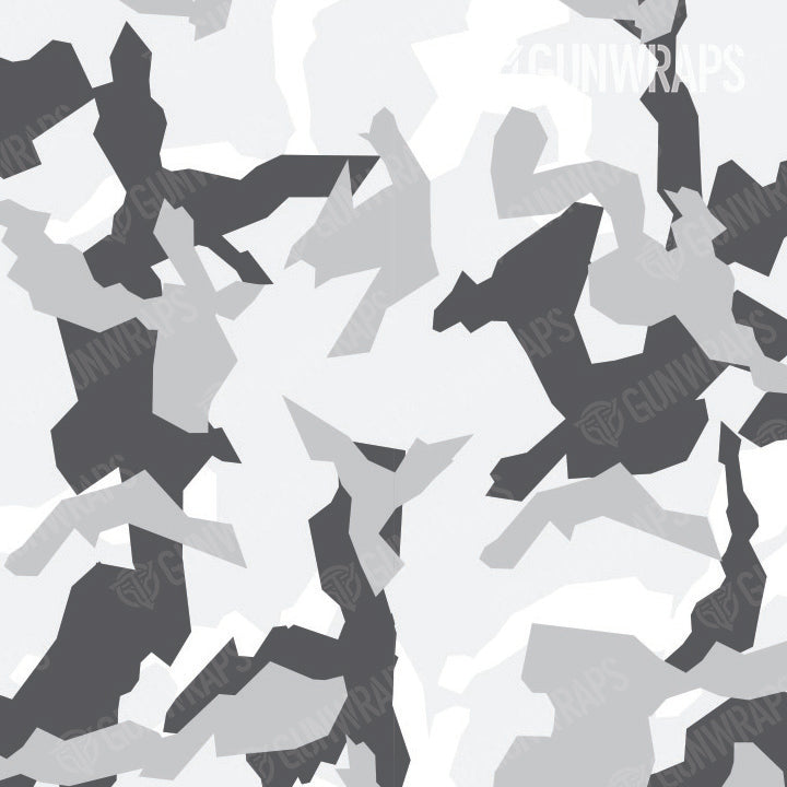 Pistol & Revolver Erratic Snow Camo Gun Skin Pattern