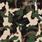 AR 15 Erratic Woodland Camo Gun Skin Pattern