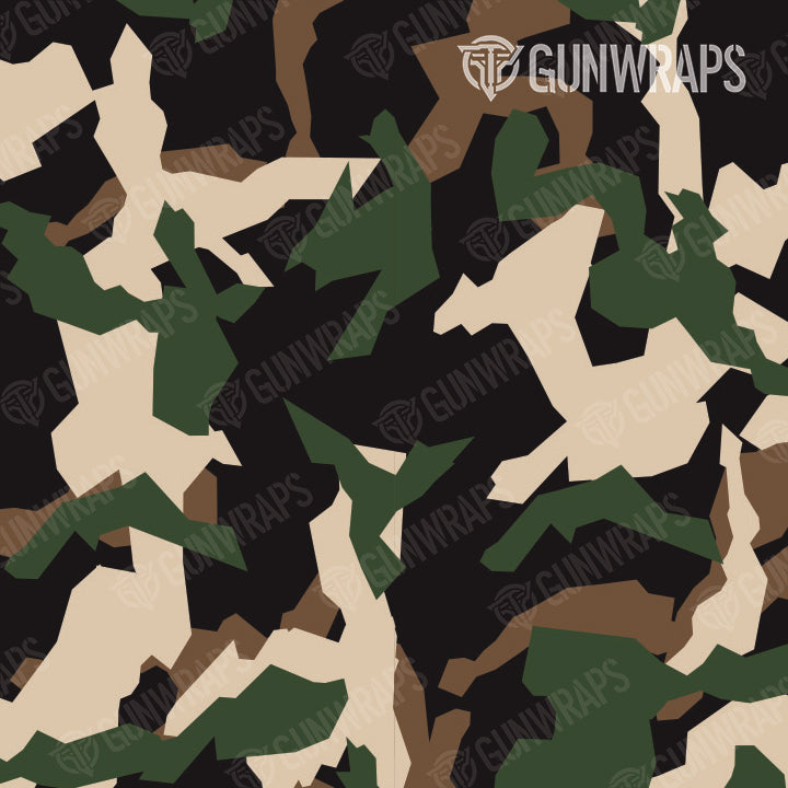 Rifle Erratic Woodland Camo Gun Skin Pattern