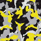 AR 15 Erratic Yellow Tiger Camo Gun Skin Pattern