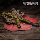 AK 47 Toadaflage Yellow Camo Gun Skin Vinyl Wrap