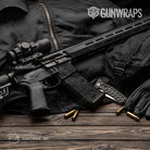 AR 15 Mag & Mag Well Toadaflage Black Camo Gun Skin Vinyl Wrap