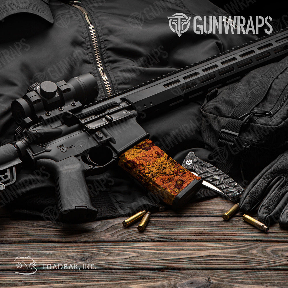 AR 15 Mag Toadaflage Goldfish Camo Gun Skin Vinyl Wrap