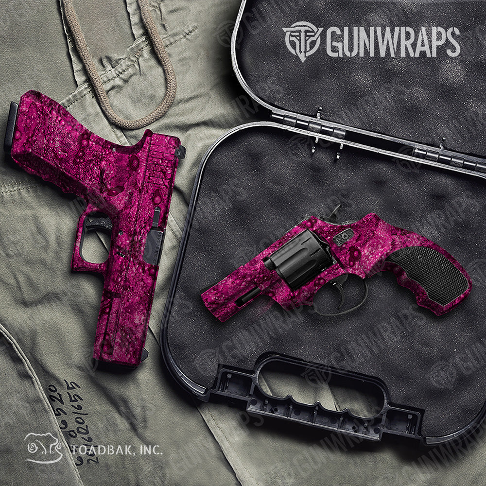 Pistol & Revolver Toadaflage Magenta Camo Gun Skin Vinyl Wrap