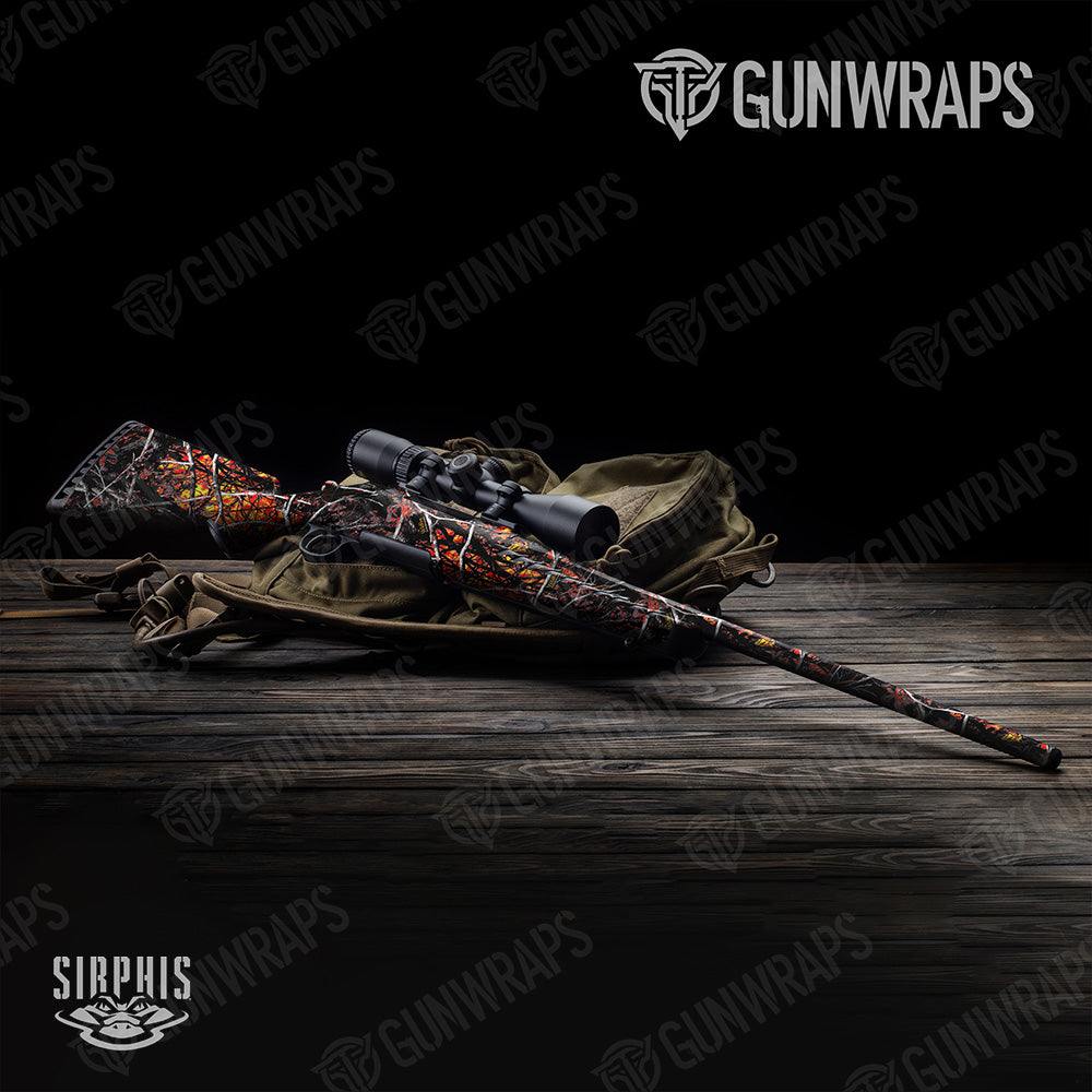 Rifle Sirphis Wildfire Camo Gun Skin Vinyl Wrap