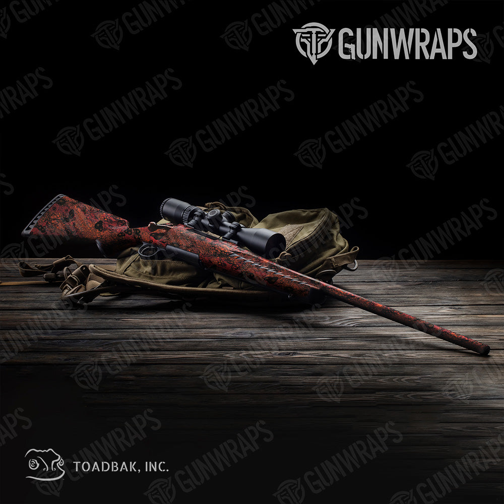 Rifle Toadaflage Ember Camo Gun Skin Vinyl Wrap