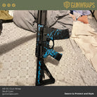 ar 15 cyan skull wrap