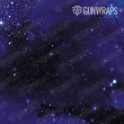 AR 15 Galaxy Blue Gun Skin Pattern