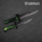 Galaxy Green Knife Gear Skin Vinyl Wrap