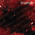 AR 15 Galaxy Red Gun Skin Pattern