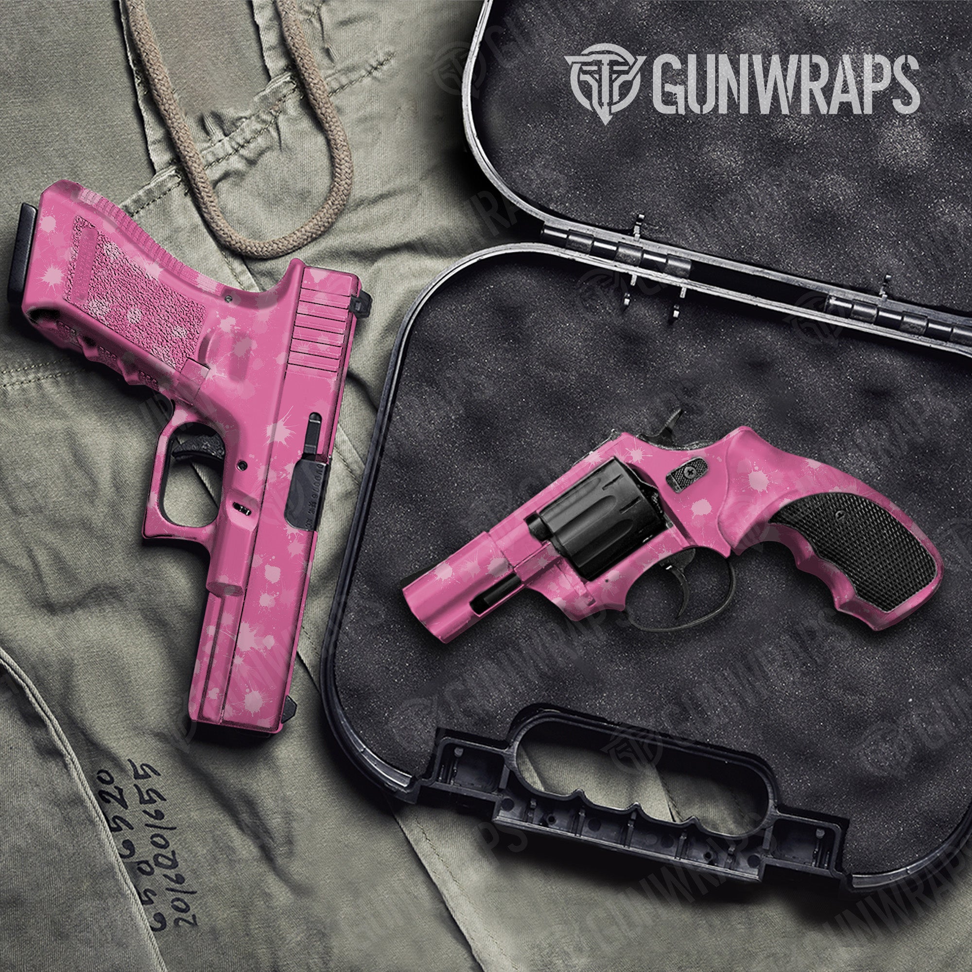 Pistol & Revolver Paintball Elite Pink Gun Skin Vinyl Wrap