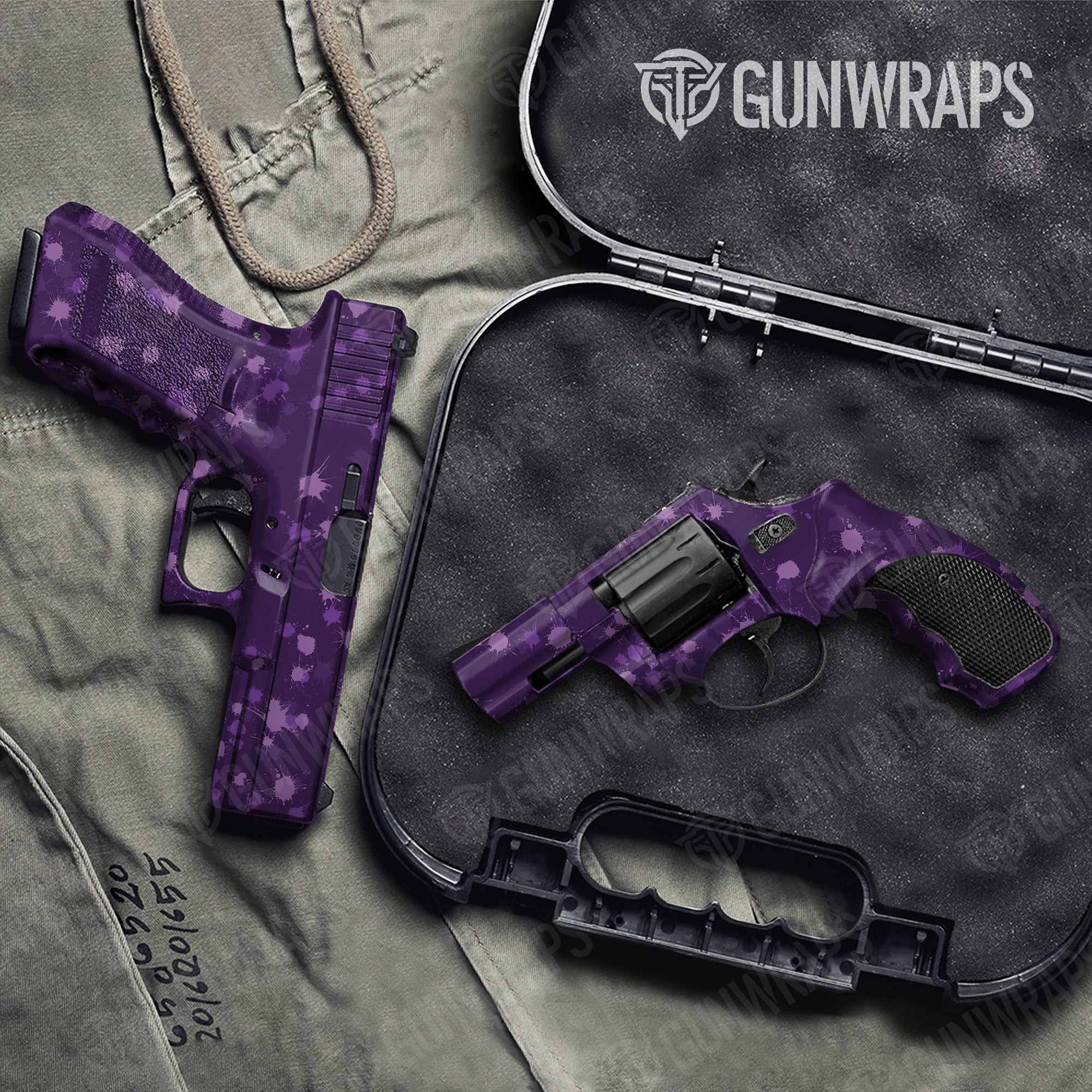 Pistol & Revolver Paintball Elite Purple Gun Skin Vinyl Wrap