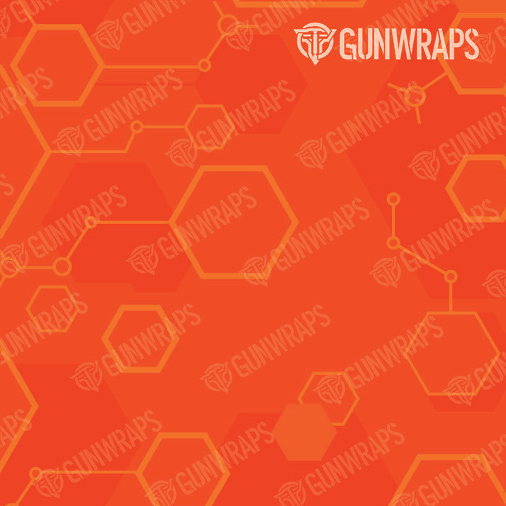 AR 15 Hex DNA Elite Orange Gun Skin Pattern