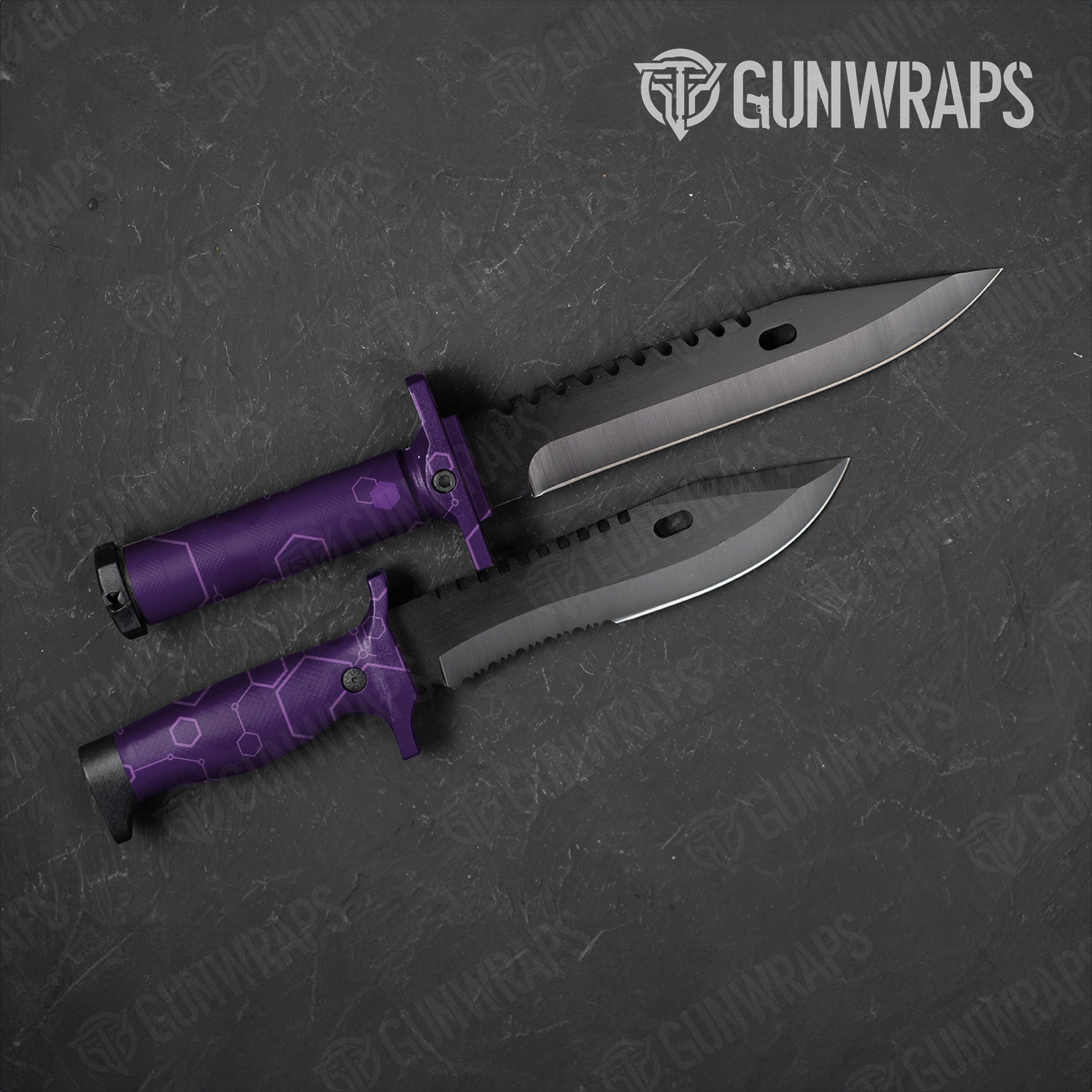 Hex DNA Elite Purple Knife Gear Skin Vinyl Wrap