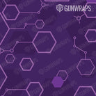 AR 15 Mag Well Hex DNA Elite Purple Gun Skin Pattern