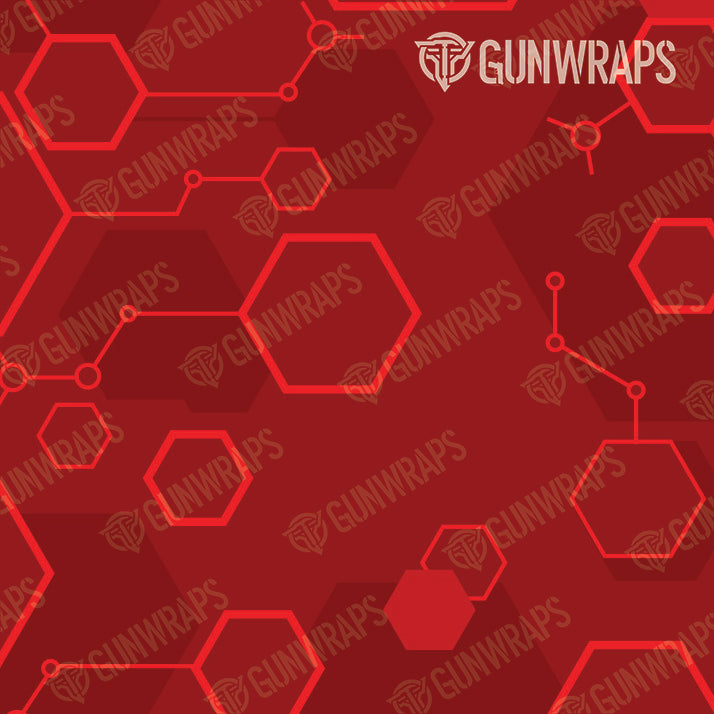 AR 15 Hex DNA Elite Red Gun Skin Pattern