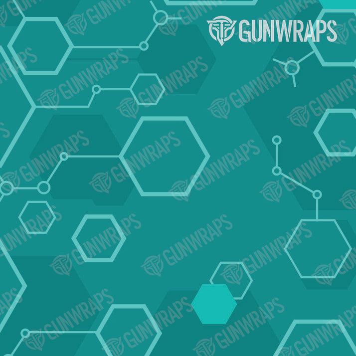 Shotgun Hex DNA Elite Tiffany Blue Gun Skin Pattern