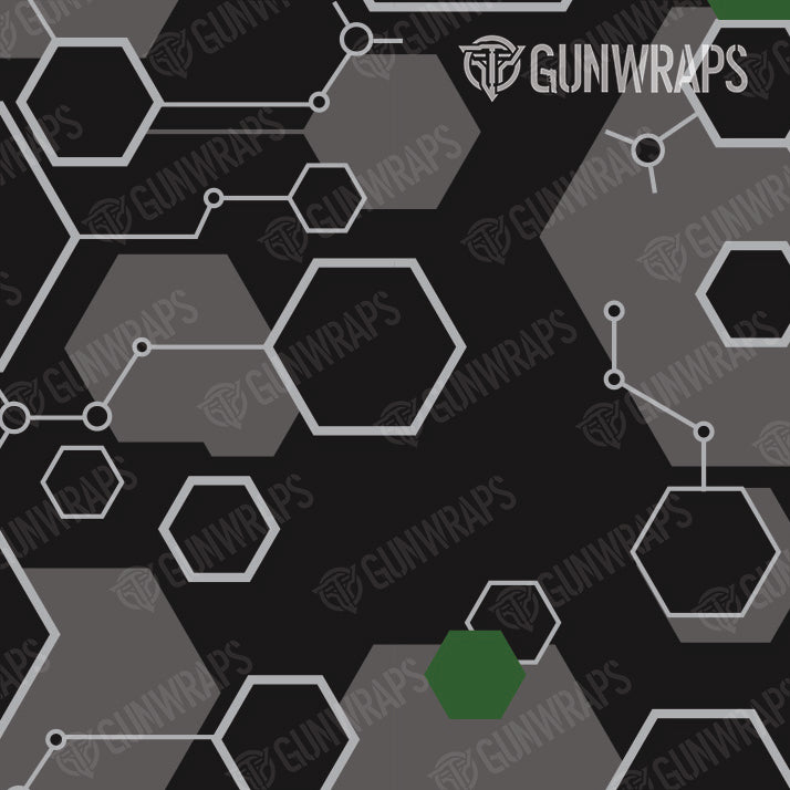 AR 15 Mag Well Hex DNA Green Gun Skin Pattern