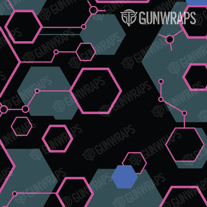 AR 15 Hex DNA Magenta Frost Gun Skin Pattern