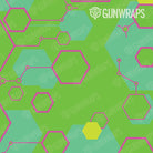 Shotgun Hex DNA Magenta Lime Gun Skin Pattern